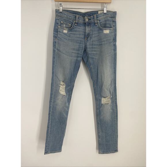 Rag and Bone The Dre Jeans Women’s 25x29 Distress Casual Boho Modern 787 - Picture 1 of 8